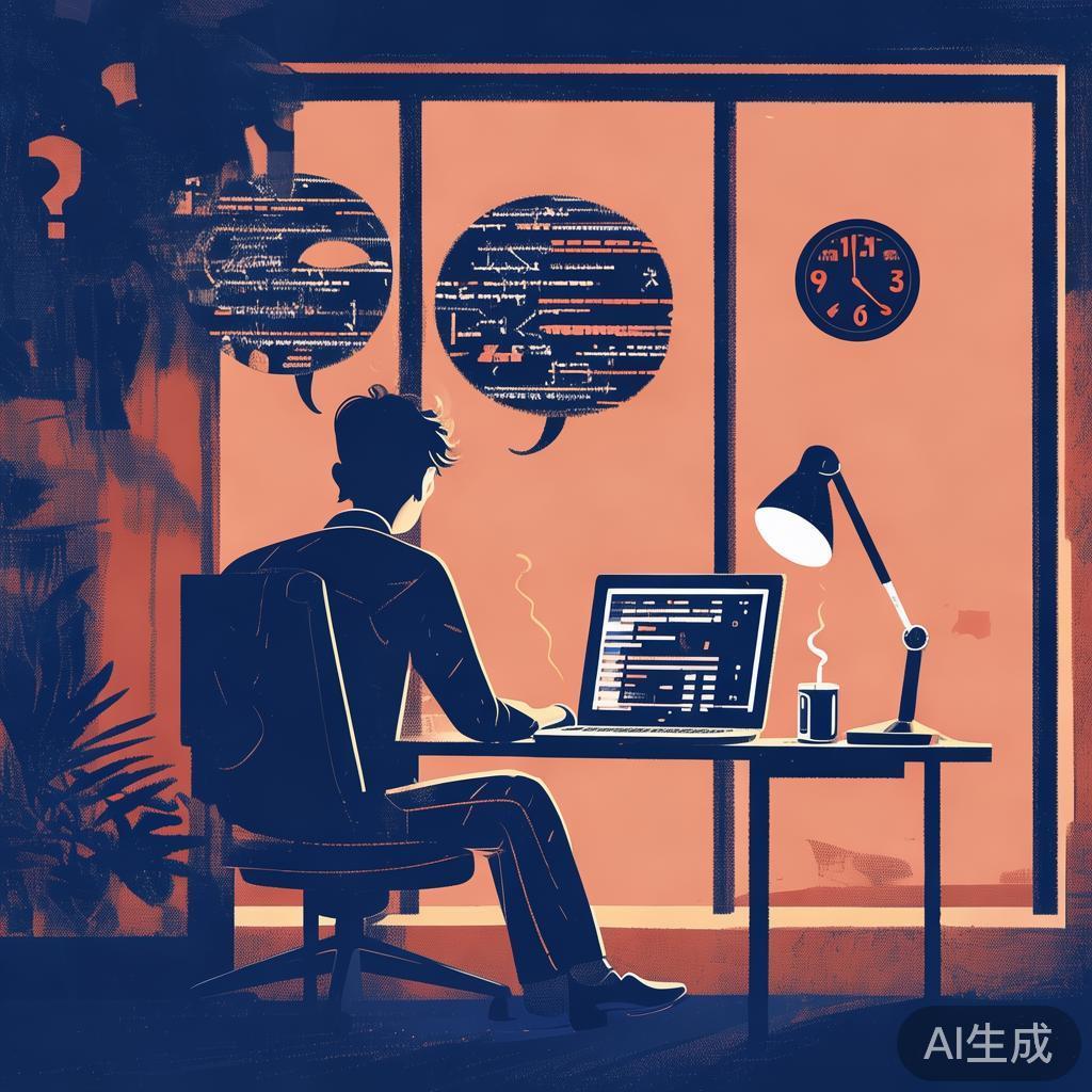 深夜开发者面对Git乱码的困惑场景