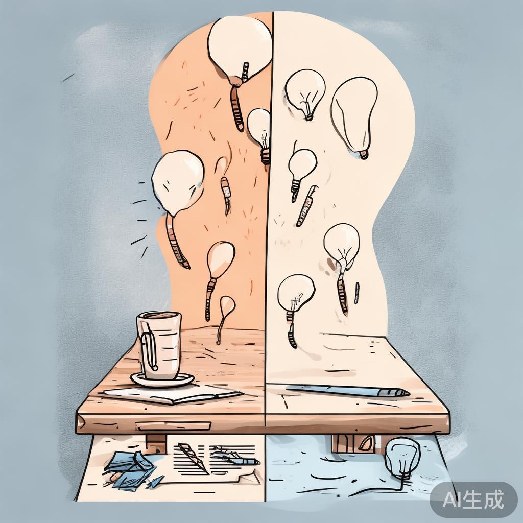 完成的作品与未实现的构想对比图