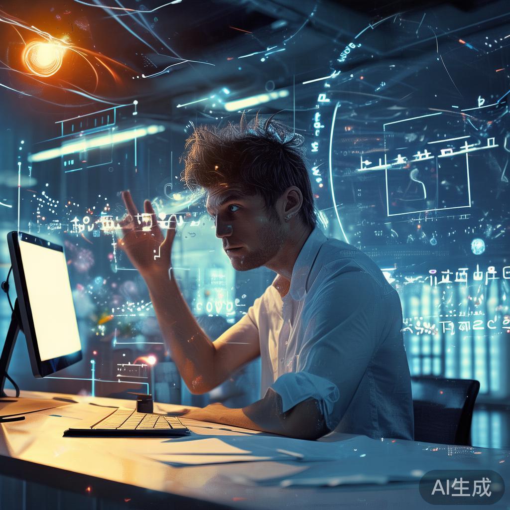 职场中的人感知周围微弱机会信号的场景