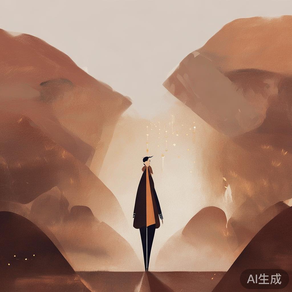 千寻站在人生岔路口,象征成长之路