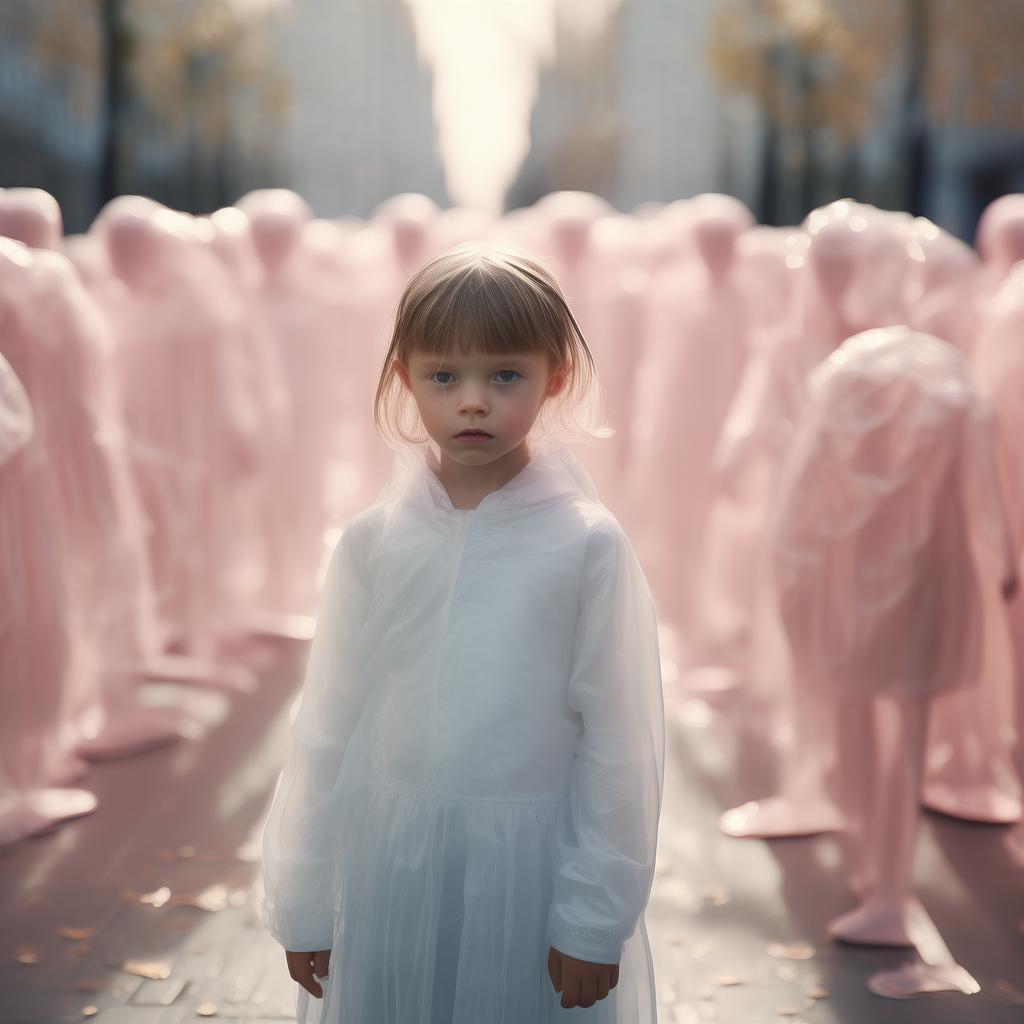 象征公共场合责备导致心理暴露的隐喻插画