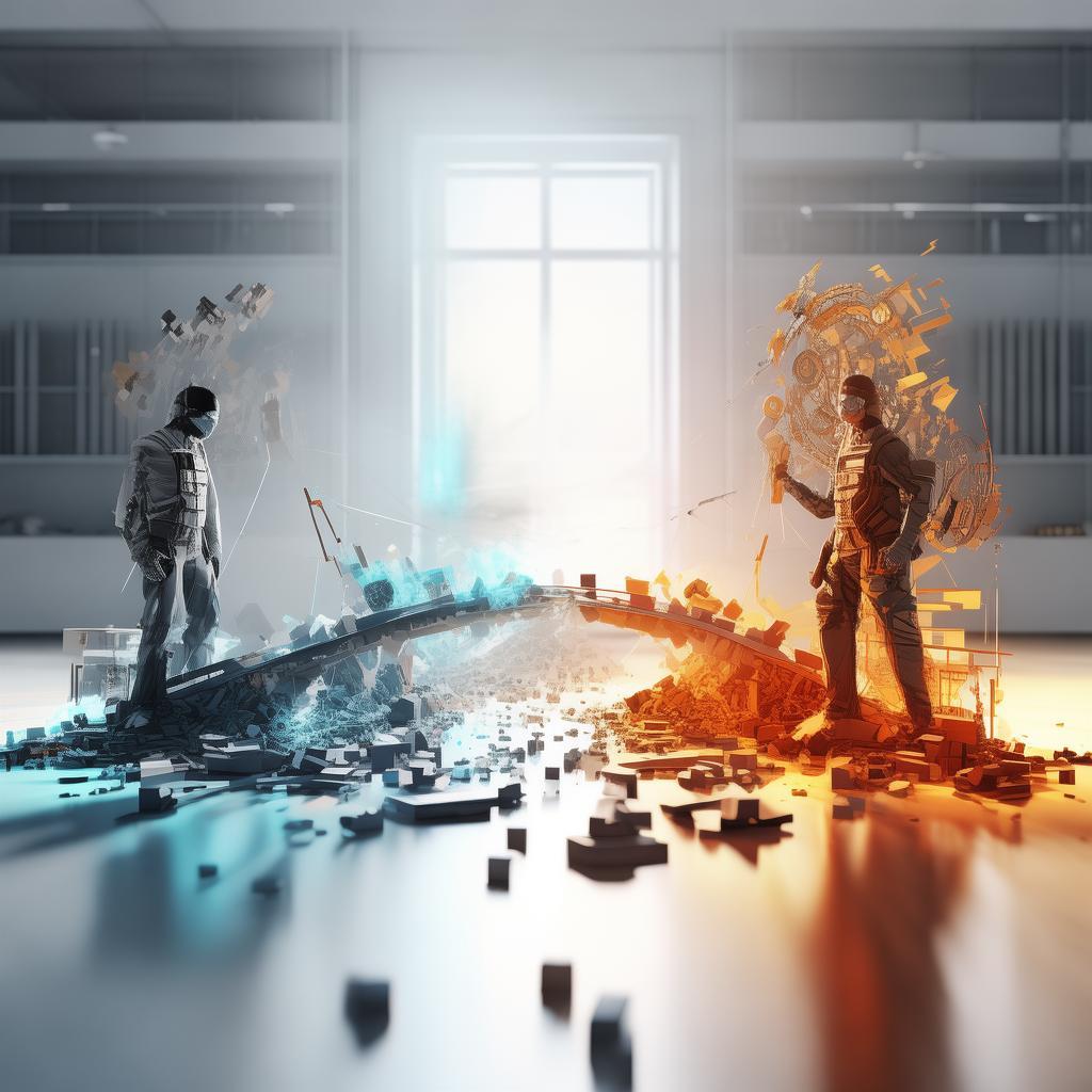 对比条件驱动与目标驱动两种职场类型的插画